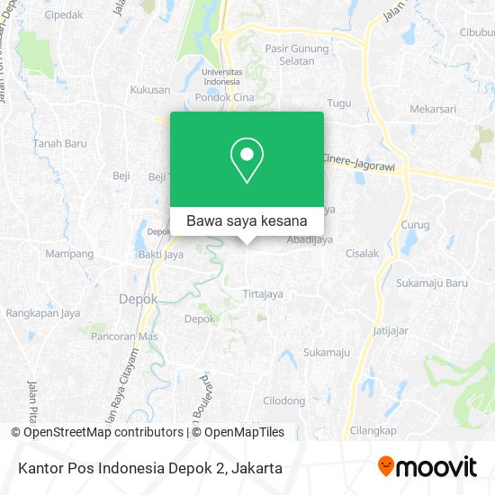 Peta Kantor Pos Indonesia Depok 2