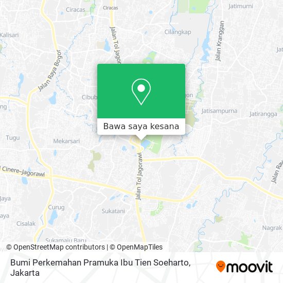 Peta Bumi Perkemahan Pramuka Ibu Tien Soeharto
