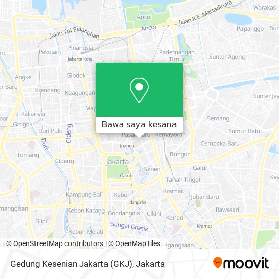 Peta Gedung Kesenian Jakarta (GKJ)
