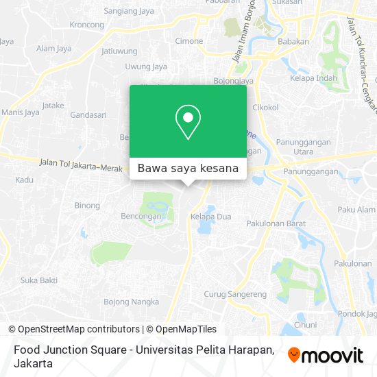 Peta Food Junction Square - Universitas Pelita Harapan