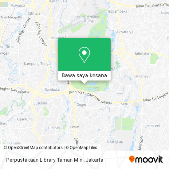 Peta Perpustakaan Library Taman Mini