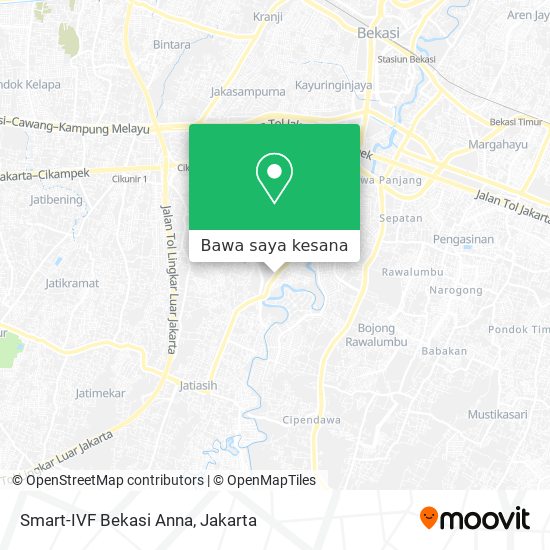 Peta Smart-IVF Bekasi Anna