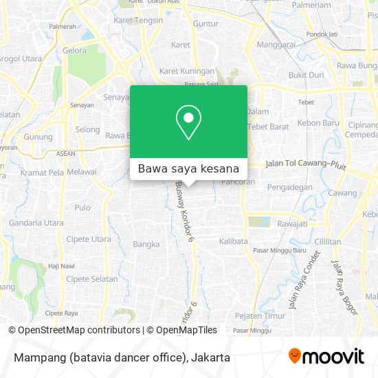 Peta Mampang (batavia dancer office)