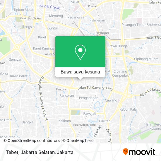 Peta Tebet, Jakarta Selatan