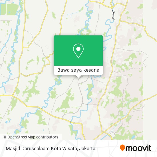 Peta Masjid Darussalaam Kota Wisata