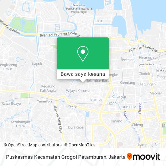 Peta Puskesmas Kecamatan Grogol Petamburan