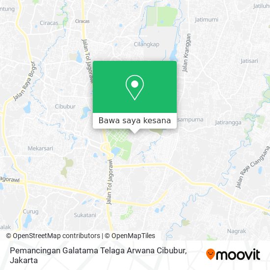 Peta Pemancingan Galatama Telaga Arwana Cibubur