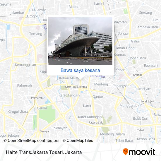 Peta Halte TransJakarta Tosari