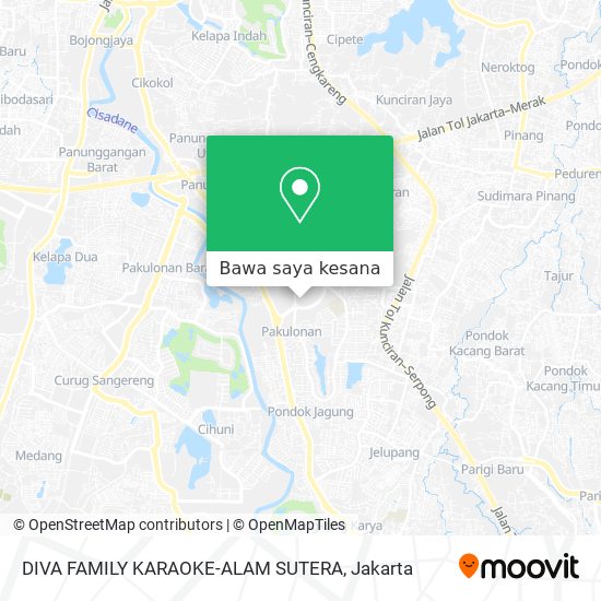 Peta DIVA FAMILY KARAOKE-ALAM SUTERA