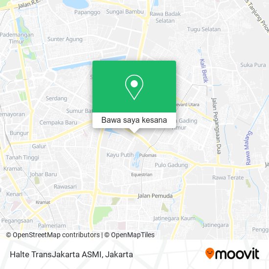 Peta Halte TransJakarta ASMI