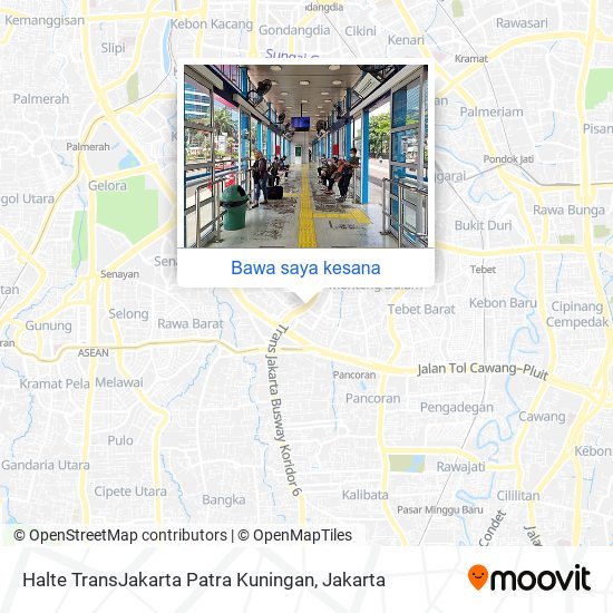 Peta Halte TransJakarta Patra Kuningan