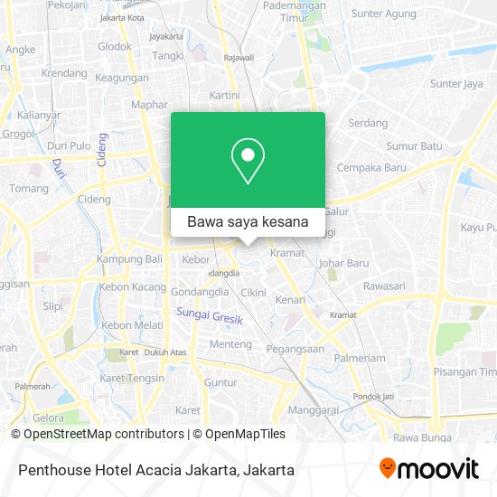 Peta Penthouse Hotel Acacia Jakarta