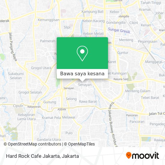 Peta Hard Rock Cafe Jakarta
