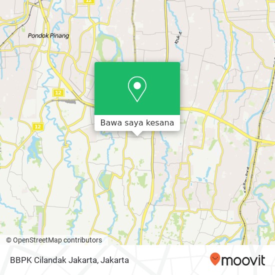 Peta BBPK Cilandak Jakarta