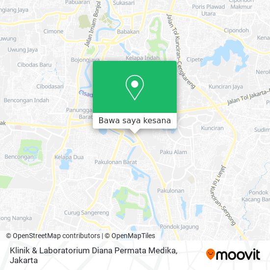 Peta Klinik & Laboratorium Diana Permata Medika