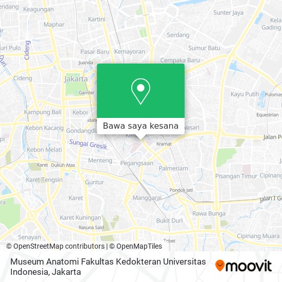Peta Museum Anatomi Fakultas Kedokteran Universitas Indonesia