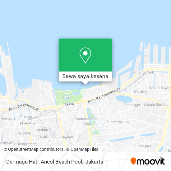 Peta Dermaga Hati, Ancol Beach Pool.