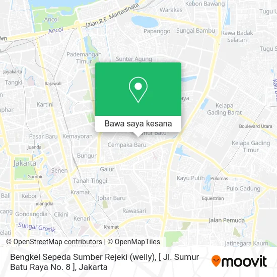 Peta Bengkel Sepeda Sumber Rejeki (welly), [ Jl. Sumur Batu Raya No. 8 ]