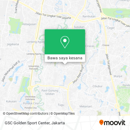 Peta GSC Golden Sport Center