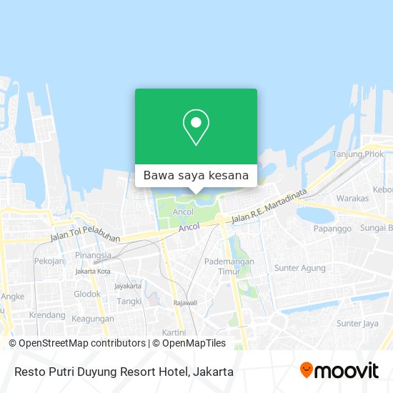 Peta Resto Putri Duyung Resort Hotel