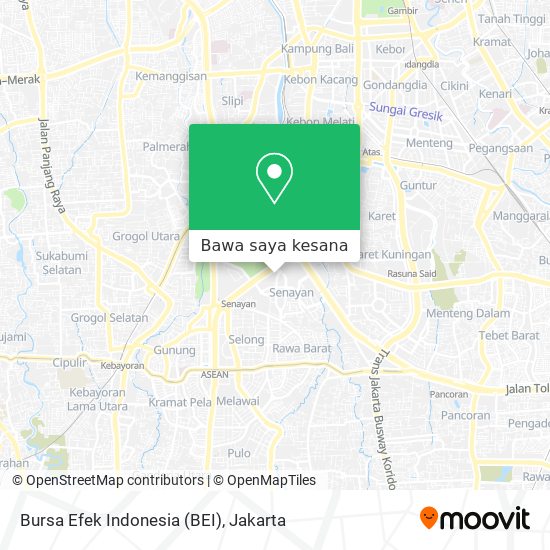 Peta Bursa Efek Indonesia (BEI)