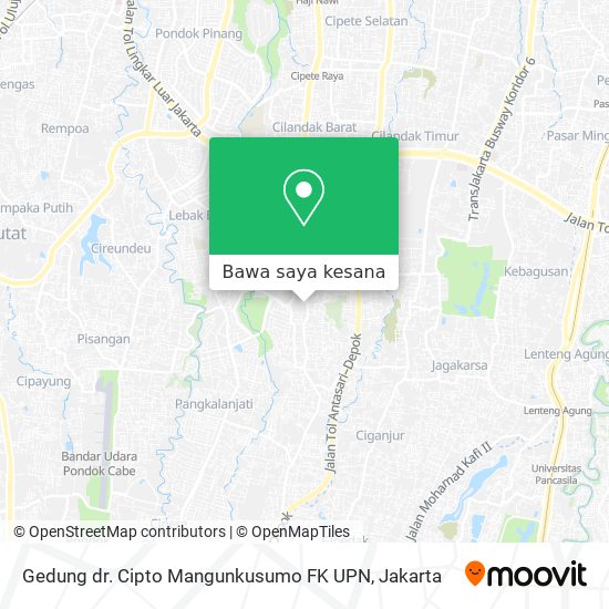 Peta Gedung dr. Cipto Mangunkusumo FK UPN