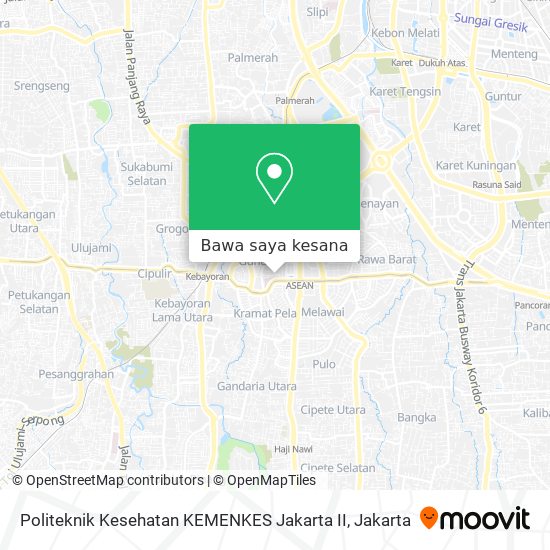 Peta Politeknik Kesehatan KEMENKES Jakarta II