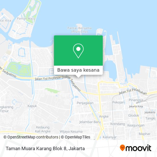 Peta Taman Muara Karang Blok 8