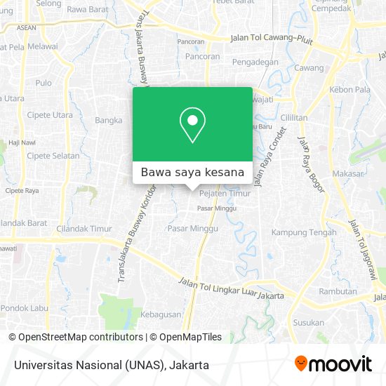 Peta Universitas Nasional (UNAS)