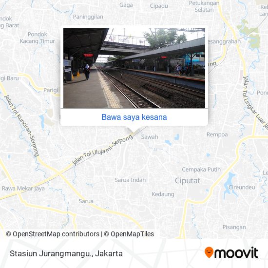 Peta Stasiun Jurangmangu.