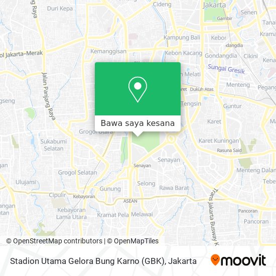 Peta Stadion Utama Gelora Bung Karno (GBK)