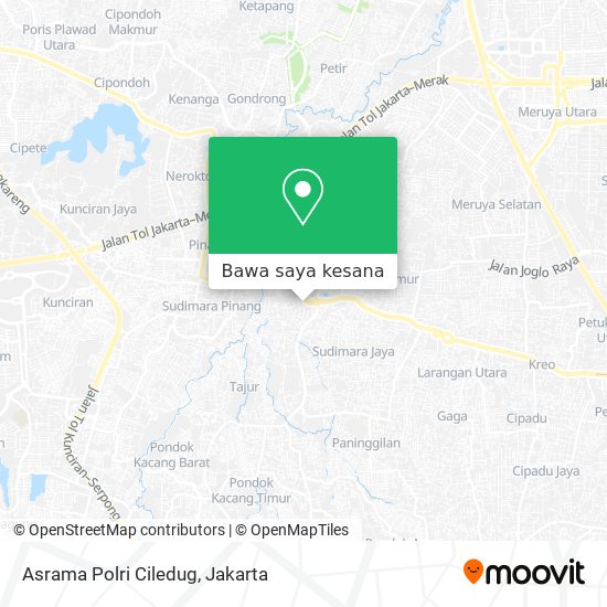 Peta Asrama Polri Ciledug