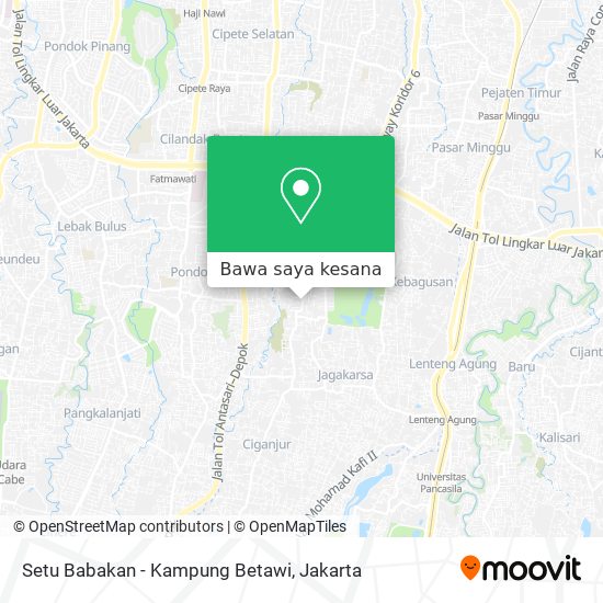 Peta Setu Babakan - Kampung Betawi