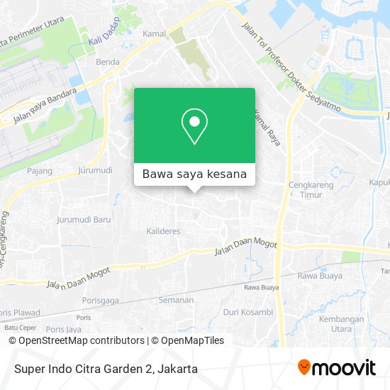Peta Super Indo Citra Garden 2