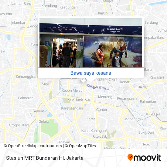 Peta Stasiun MRT Bundaran HI