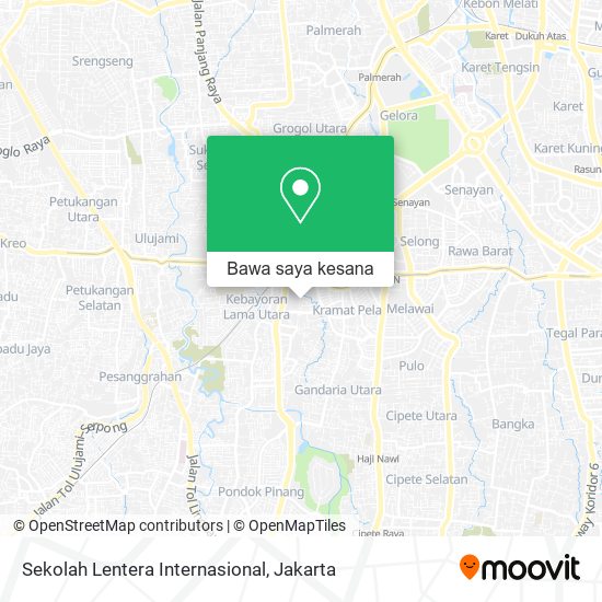 Peta Sekolah Lentera Internasional