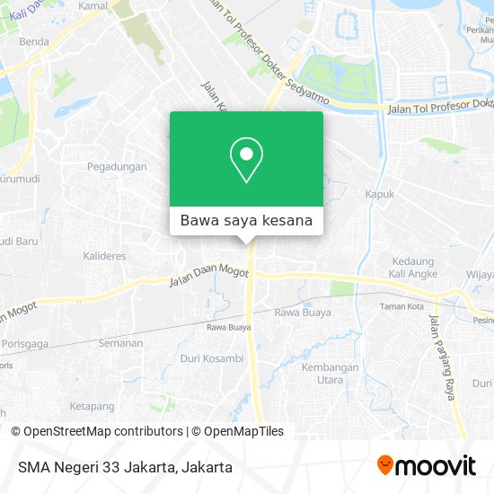 Peta SMA Negeri 33 Jakarta