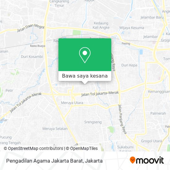 Peta Pengadilan Agama Jakarta Barat