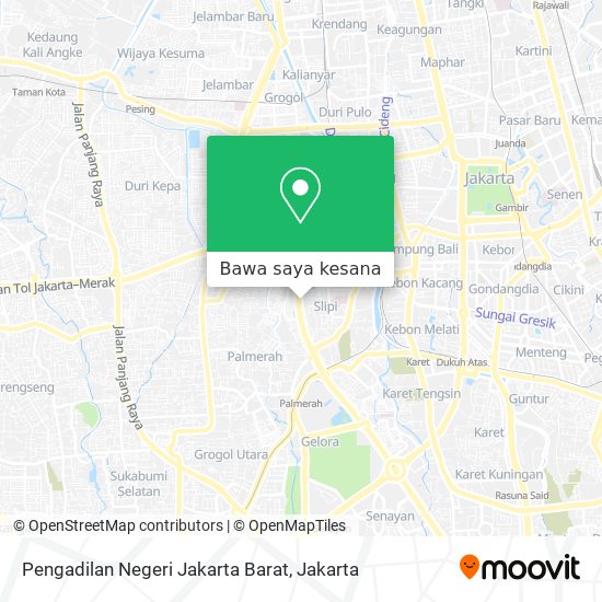 Peta Pengadilan Negeri Jakarta Barat