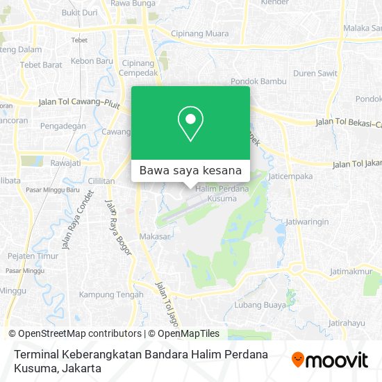 Peta Terminal Keberangkatan Bandara Halim Perdana Kusuma