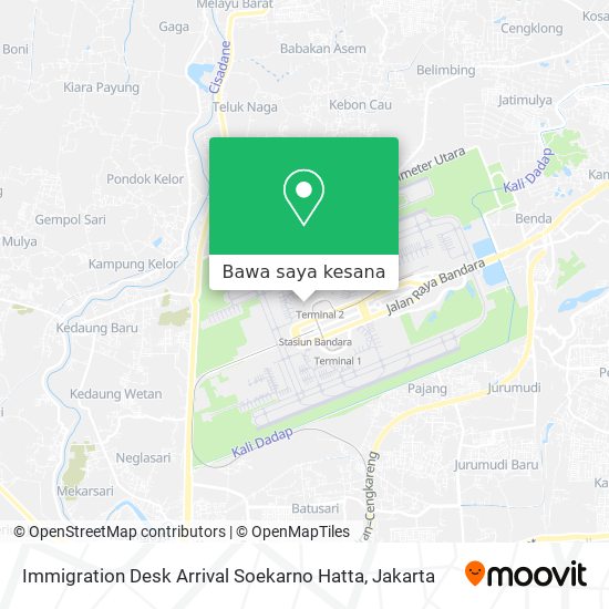 Peta Immigration Desk Arrival Soekarno Hatta