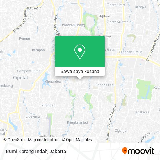 Peta Bumi Karang Indah