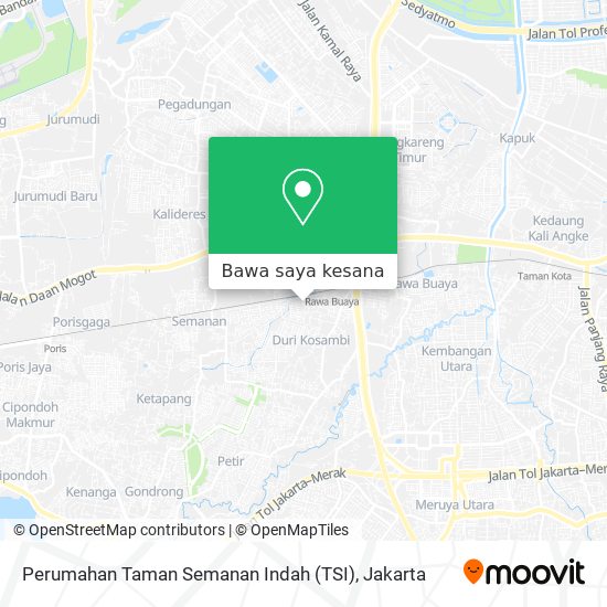 Peta Perumahan Taman Semanan Indah (TSI)