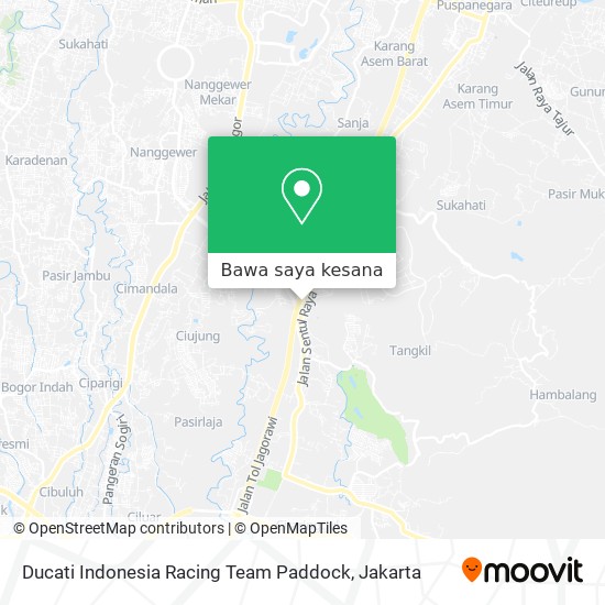 Peta Ducati Indonesia Racing Team Paddock