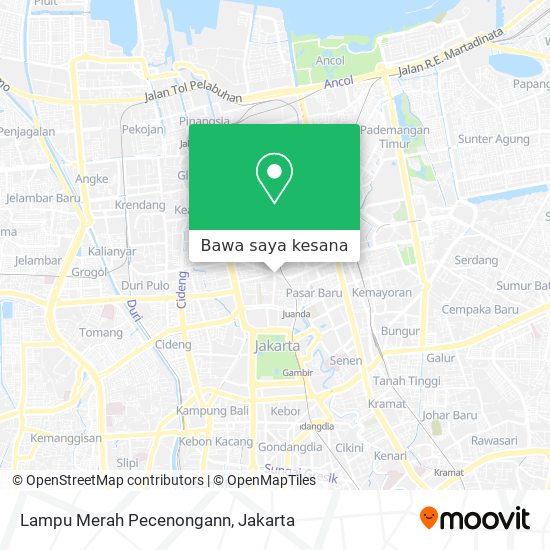 Peta Lampu Merah Pecenongann