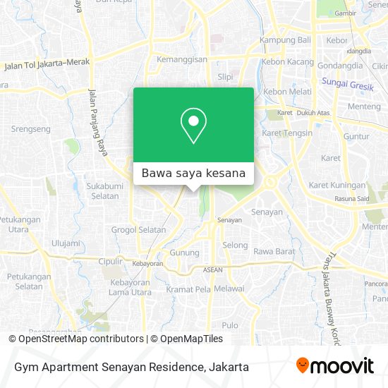 Peta Gym Apartment Senayan Residence