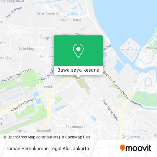 Peta Taman Pemakaman Tegal Alur