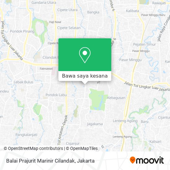 Peta Balai Prajurit Marinir Cilandak