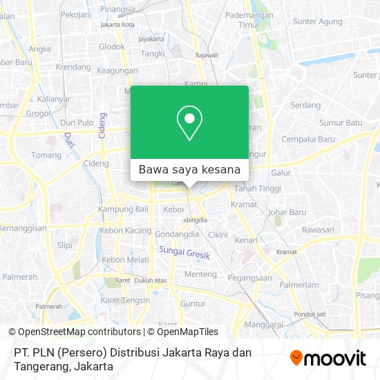 Peta PT. PLN (Persero) Distribusi Jakarta Raya dan Tangerang