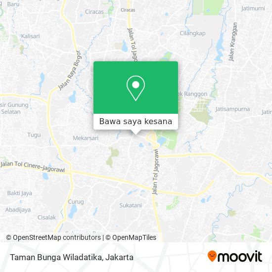 Peta Taman Bunga Wiladatika
